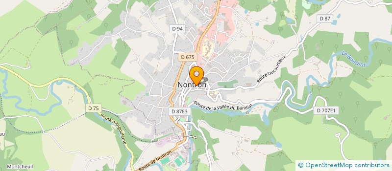 localisation de l'entreprise MADAME OPHELIE JANKOVIC à NONTRON