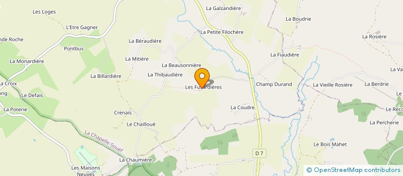 localisation de l'entreprise MADAME OPHELIE JOLY à LA CHAPELLE-SOUEF