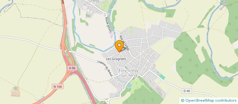 localisation de l'entreprise MADAME OPHELIE KARL  EVRY-GREGY-SUR-YERRE