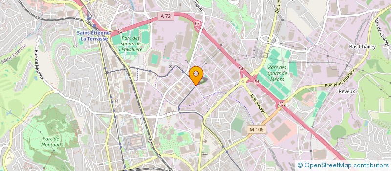 localisation de l'entreprise MADAME OPHELIE KNEUBUHLER  SAINT-ETIENNE