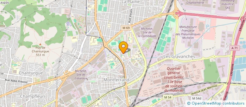 localisation de l'entreprise MADAME OPHELIE LACOMBE à CLERMONT-FERRAND