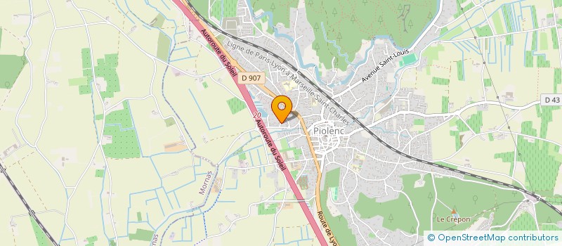 localisation de l'entreprise MADAME OPHELIE LAGIER  PIOLENC