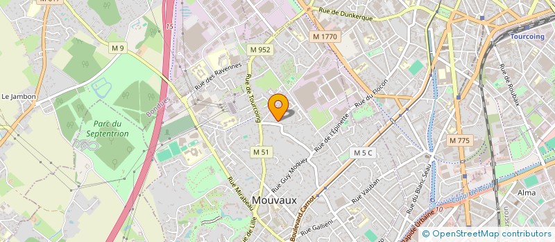 localisation de l'entreprise MADAME OPHELIE LALOY à MOUVAUX