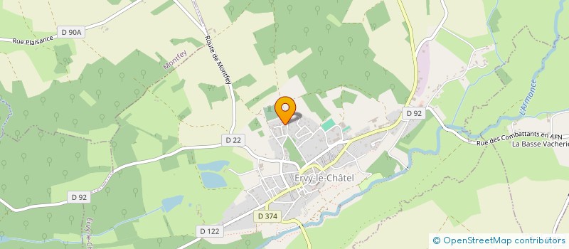 localisation de l'entreprise MADAME OPHELIE LANCEL à ERVY-LE-CHATEL