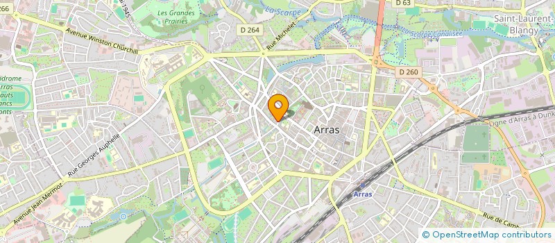localisation de l'entreprise MADAME OPHELIE LANGLET à ARRAS