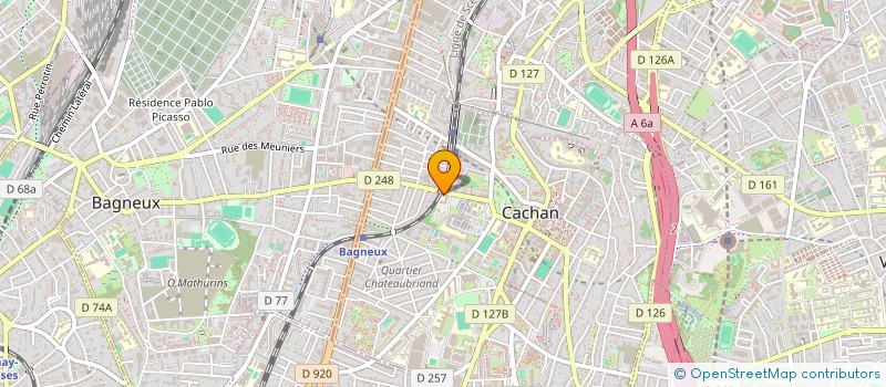 localisation de l'entreprise MADAME OPHELIE LASNIER  CACHAN