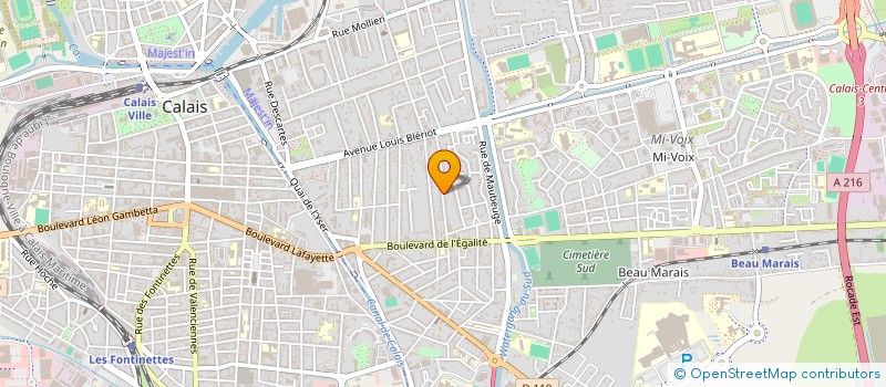 localisation de l'entreprise MADAME OPHELIE LAUNEY  CALAIS