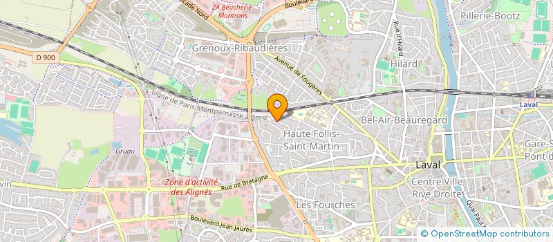 localisation de l'entreprise MADAME OPHELIE LE BOSSE à LAVAL