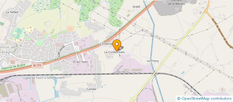 localisation de l'entreprise MADAME OPHELIE LE BOT  MONTOIR-DE-BRETAGNE