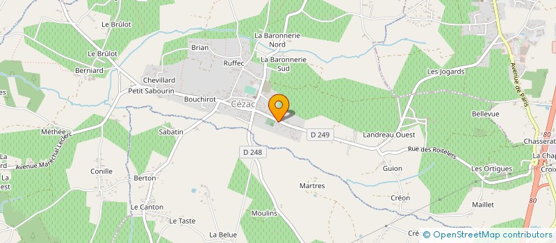 localisation de l'entreprise MADAME OPHELIE LE MEUR  CEZAC