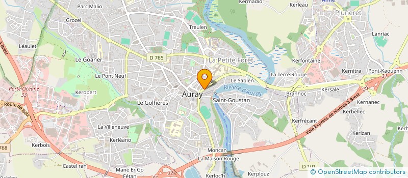 localisation de l'entreprise MADAME OPHELIE LE ROHELLEC à AURAY