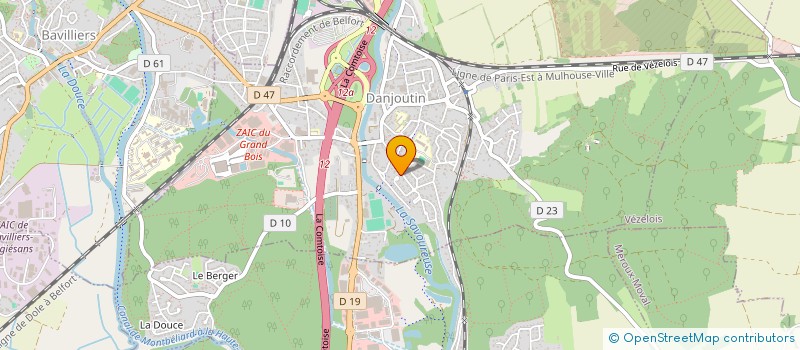 localisation de l'entreprise MADAME OPHELIE LEBOUC à DANJOUTIN