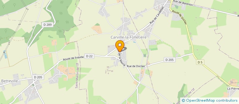 localisation de l'entreprise MADAME OPHELIE LEBOUVIER à CARVILLE-LA-FOLLETIERE