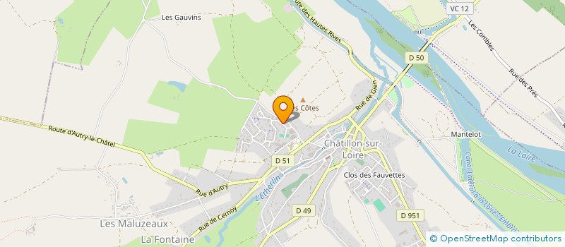 localisation de l'entreprise MADAME OPHELIE LEFEVRE à CHATILLON-SUR-LOIRE