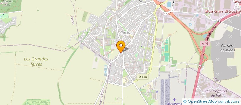 localisation de l'entreprise MADAME OPHELIE LEGER  CORBAS