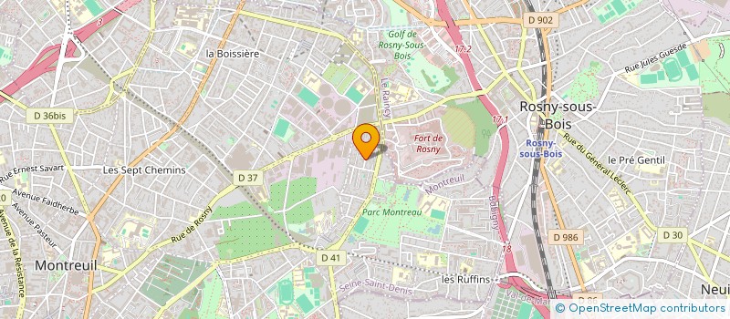 localisation de l'entreprise MADAME OPHELIE LEGRAND à MONTREUIL