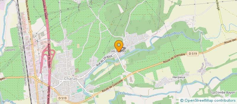 localisation de l'entreprise MADAME OPHELIE LEITAO  CHANAS