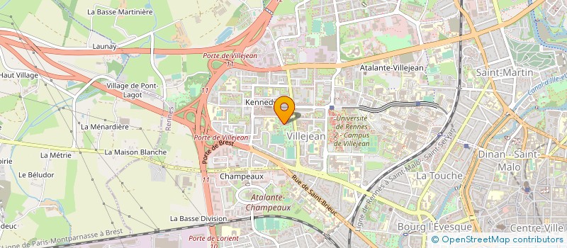 localisation de l'entreprise MADAME OPHELIE LETANO--GODON  RENNES
