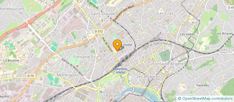 localisation de l'entreprise MADAME OPHELIE LETONDAL  BESANCON