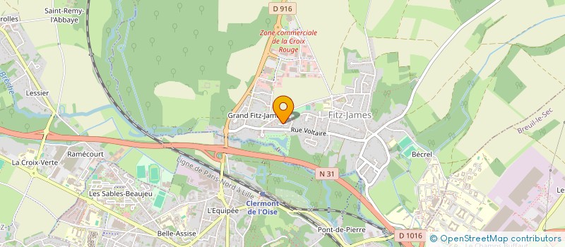 localisation de l'entreprise MADAME OPHELIE LEVERBE  FITZ-JAMES