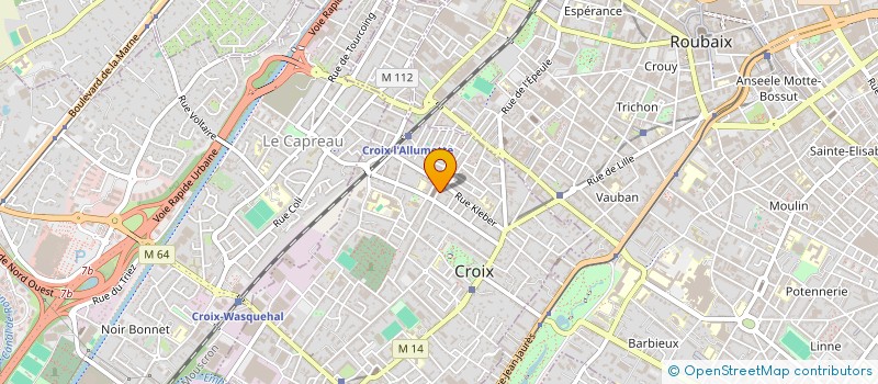 localisation de l'entreprise MADAME OPHELIE LEVEUGLE  CROIX