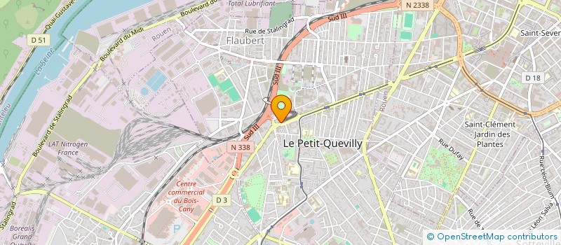 localisation de l'entreprise MADAME OPHELIE LOUISE à LE PETIT-QUEVILLY
