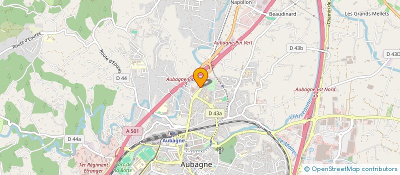 localisation de l'entreprise MADAME OPHELIE LOUMAGNE  AUBAGNE