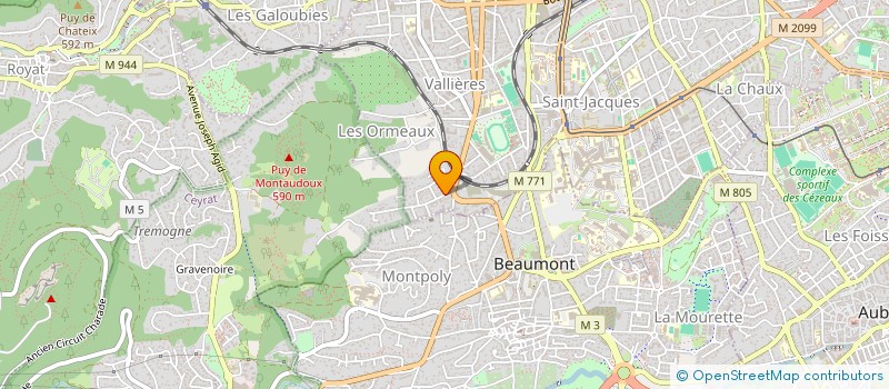 localisation de l'entreprise MADAME OPHELIE LUCAS  CLERMONT-FERRAND