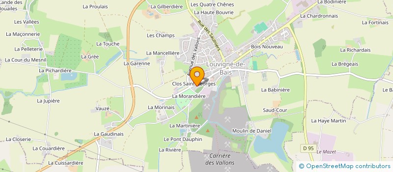 localisation de l'entreprise MADAME OPHELIE-LUCIE WEGERICH  LOUVIGNE-DE-BAIS