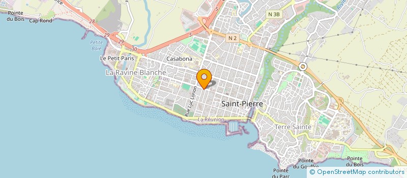localisation de l'entreprise MADAME OPHELIE LUSPOT à SAINT-PIERRE