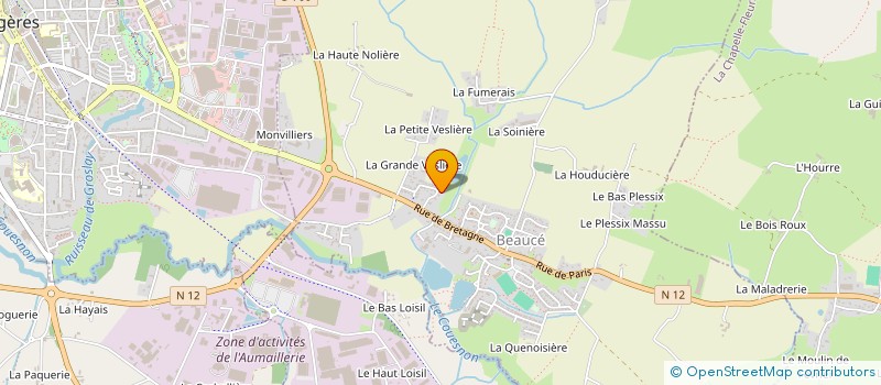 localisation de l'entreprise MADAME OPHELIE MAHE à LE CHATELLIER