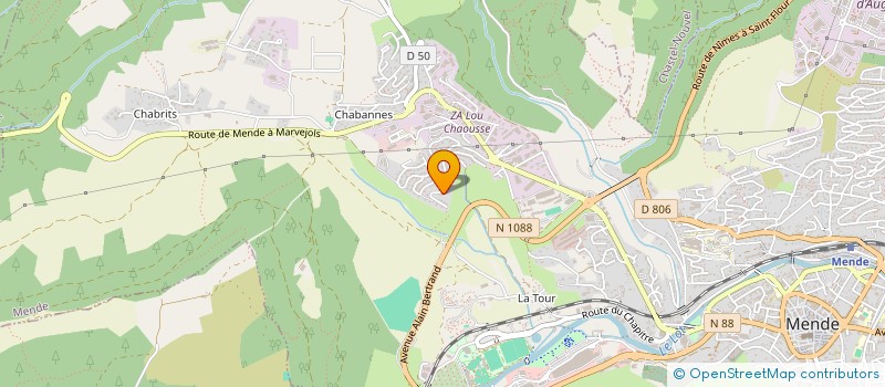 localisation de l'entreprise MADAME OPHELIE MALLES  MENDE