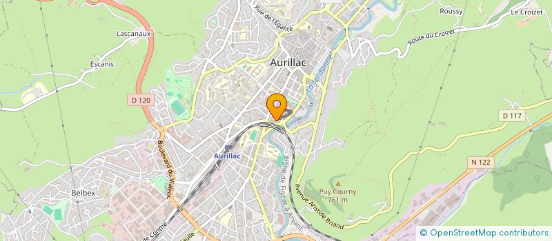 localisation de l'entreprise MADAME OPHELIE MALLET à AURILLAC