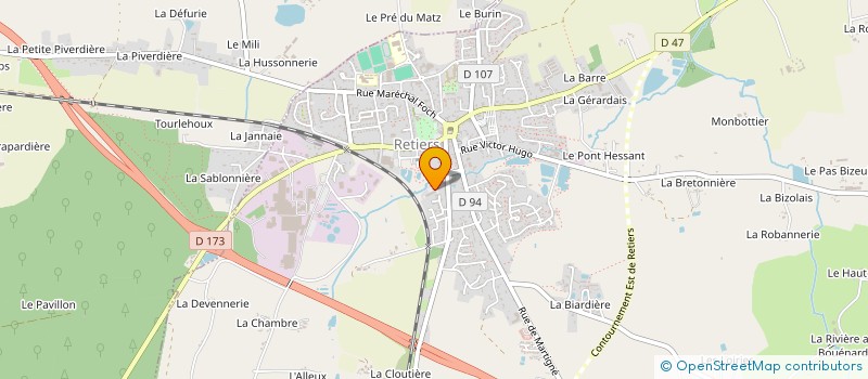 localisation de l'entreprise MADAME OPHELIE MARIETTE  RETIERS