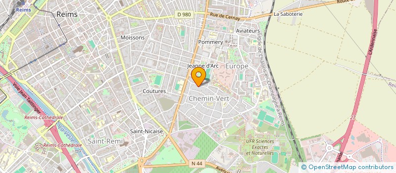 localisation de l'entreprise MADAME OPHELIE MARTINEAU  REIMS