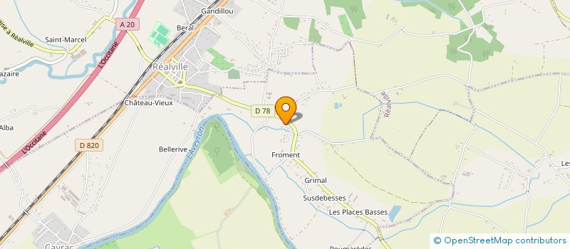 localisation de l'entreprise MADAME OPHELIE MARTINEAU  CAYRAC