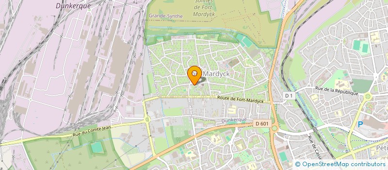 localisation de l'entreprise MADAME OPHELIE MATTHYS à DUNKERQUE