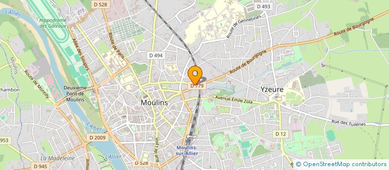 localisation de l'entreprise MADAME OPHELIE MEILLEROUX  MOULINS