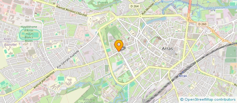 localisation de l'entreprise MADAME OPHELIE MENIN à ARRAS