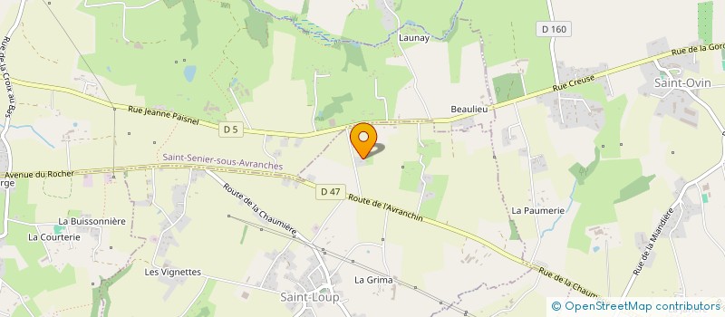 localisation de l'entreprise MADAME OPHELIE MERCHEZ  SAINT-LOUP