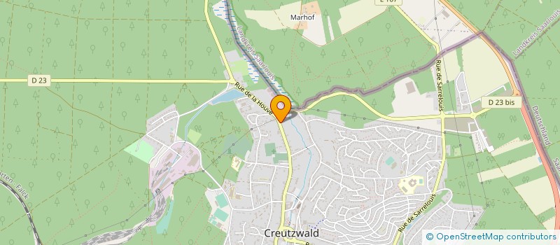 localisation de l'entreprise MADAME OPHELIE MICHELS à CREUTZWALD