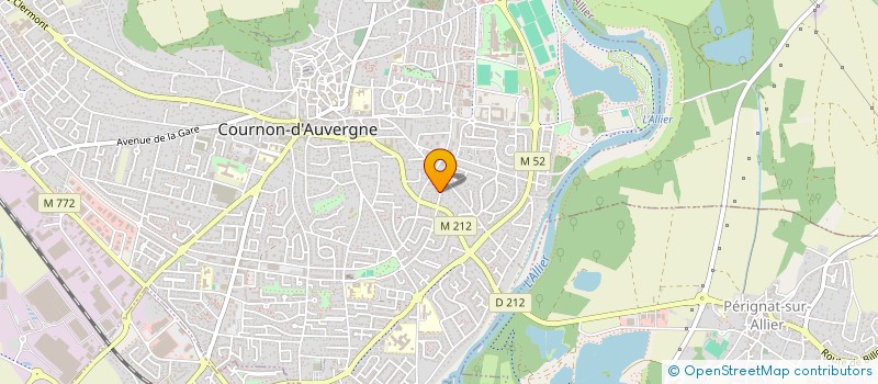 localisation de l'entreprise MADAME OPHELIE MIRAL  COURNON-D'AUVERGNE