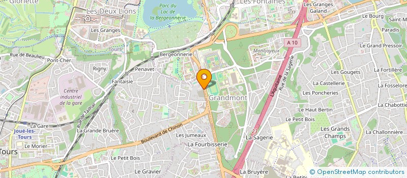 localisation de l'entreprise MADAME OPHELIE MOREAU  JOUE-LES-TOURS