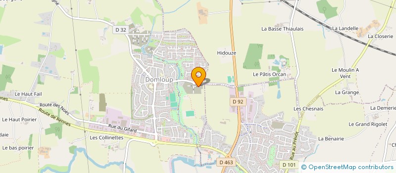 localisation de l'entreprise MADAME OPHELIE MORNET  DOMLOUP