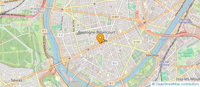 localisation de l'entreprise MADAME OPHELIE MOSCA  BOULOGNE-BILLANCOURT