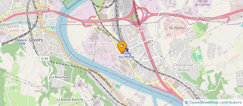 localisation de l'entreprise MADAME OPHELIE OLIER  CHASSE-SUR-RHONE