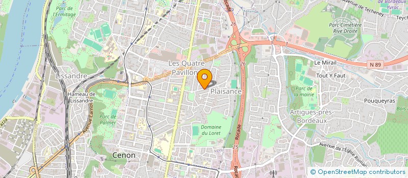 localisation de l'entreprise MADAME OPHELIE ORION  CENON