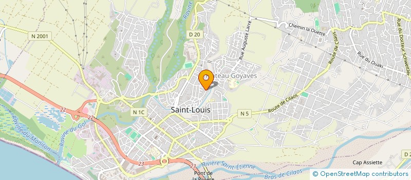 localisation de l'entreprise MADAME OPHELIE PALANY à SAINT-LOUIS