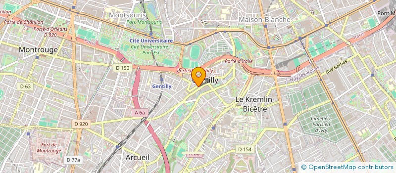 localisation de l'entreprise MADAME OPHELIE PAPILLON  GENTILLY