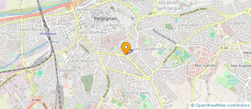 localisation de l'entreprise MADAME OPHELIE PAYET  PERPIGNAN